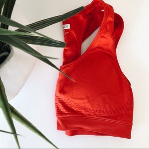 Red Sports Bra
